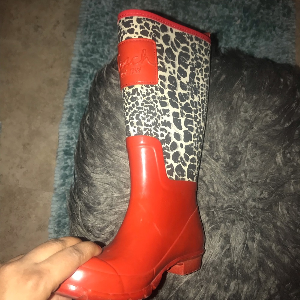 Coach rain boots